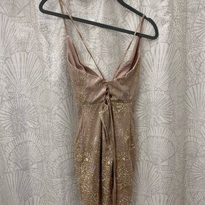 Gold & Nude Sparkly Dress